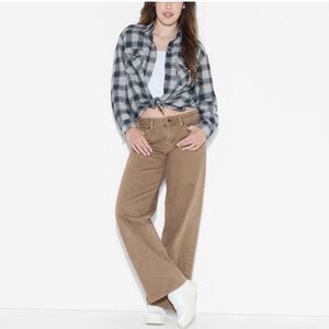 Classic Wide-Leg Women’s Jeans in Brown